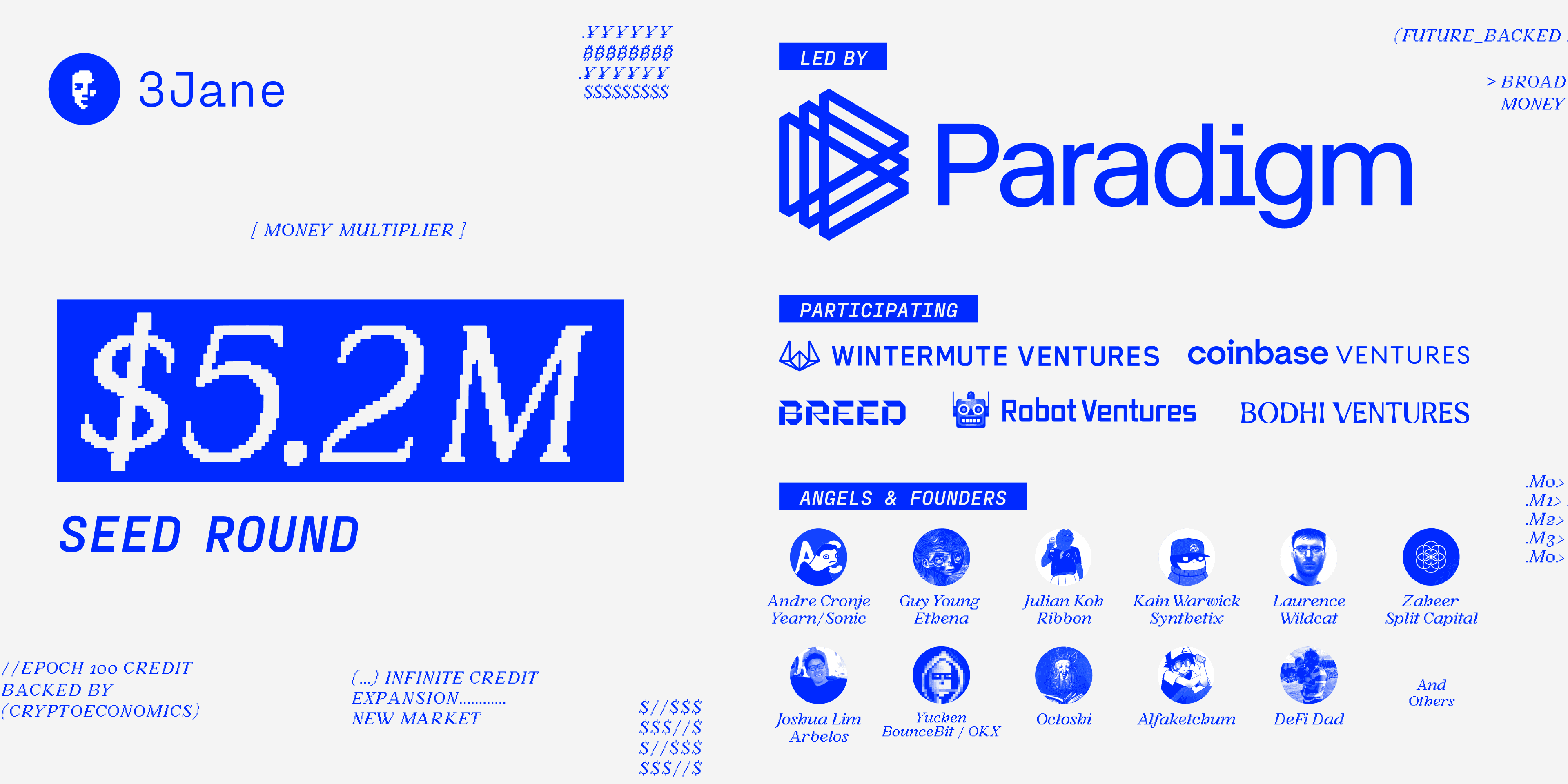 3Jane Raises $5.2M Led By Paradigm to Enable Cryptonative Credit Creation cover image